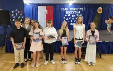 Wyr&oacute;żnieni uczniowie klasy 5c