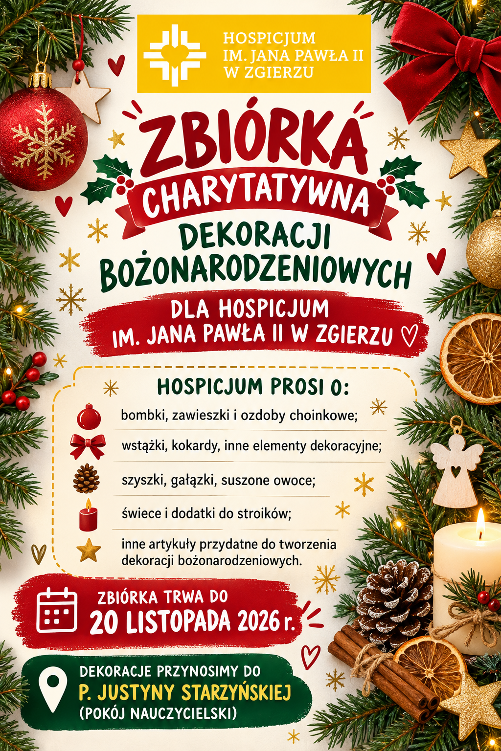 Informacja o&nbsp;zbi&oacute;rce charytatywnej